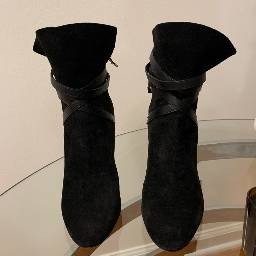 Jimmy Choo Suede Booties, Size 35.5